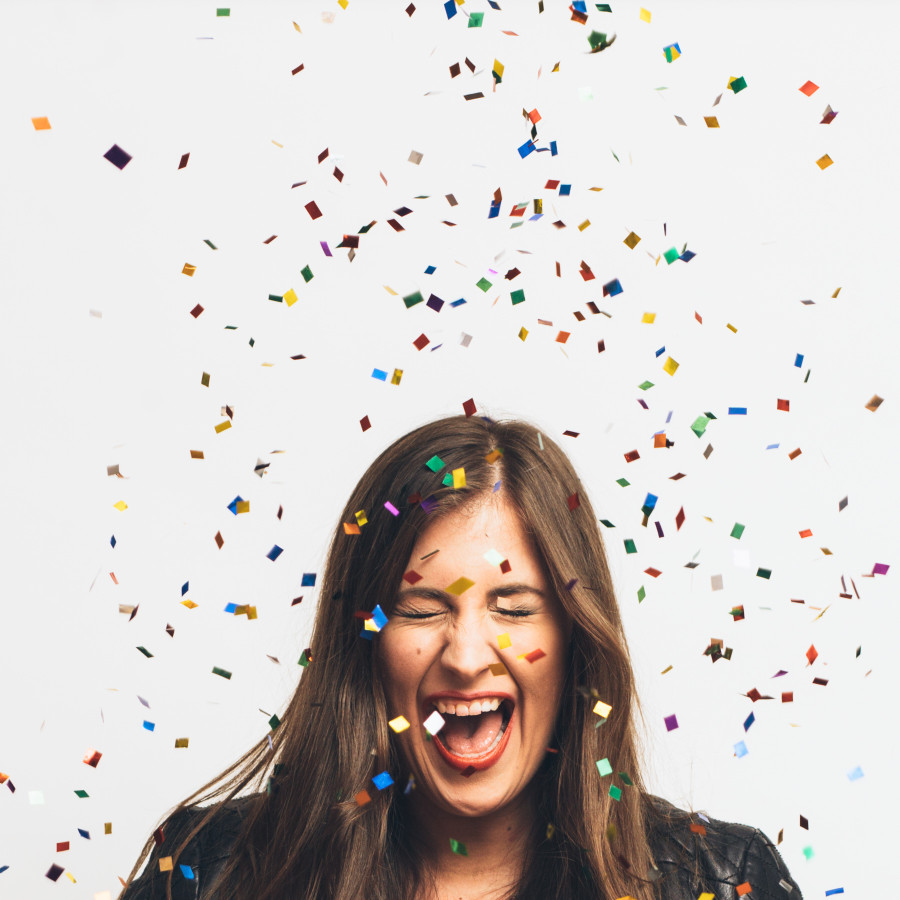 seattle confetti portraits