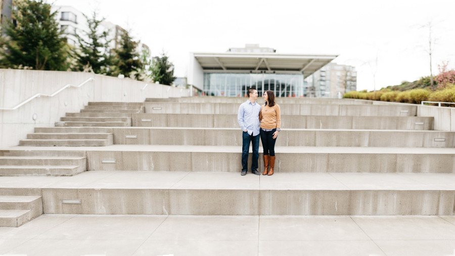 olympic sculpture park engagement photos