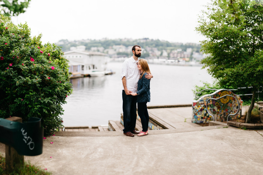 lake union engagement photos