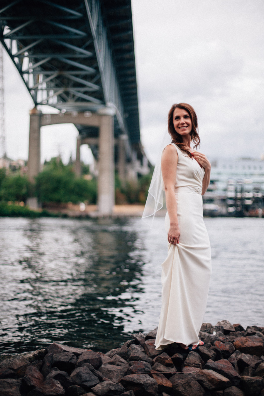 bride portraits seattle