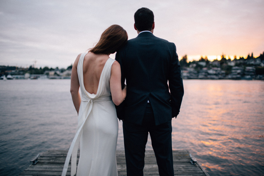 lake union wedding photos