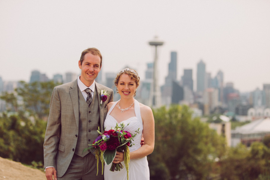 kerry park wedding photos seattle