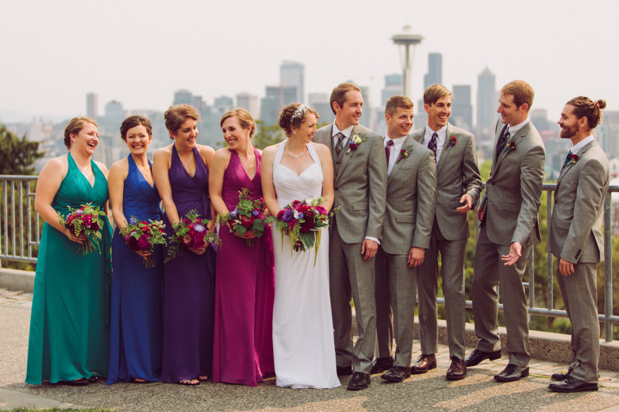 wedding party photos kerry park