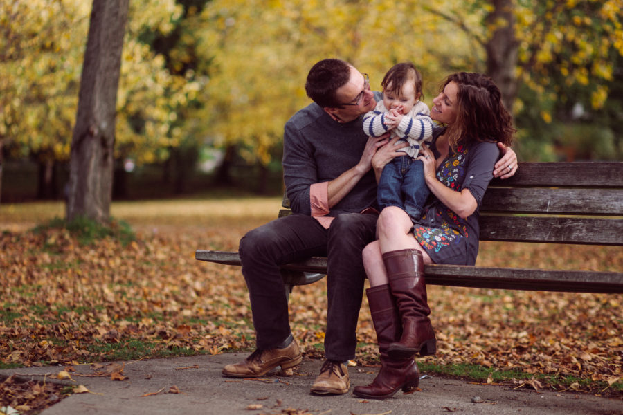 fall family photos at green lake